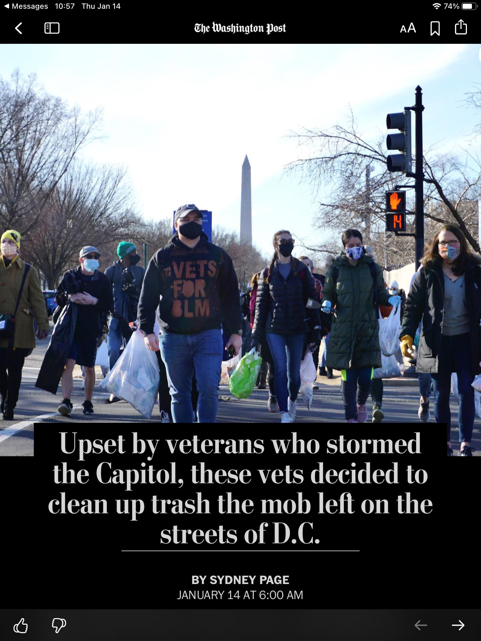 Some good news ... faith restored ... optimism increasing ... pride & gratitude for our vets. &ldquo;Good on ye&rdquo;