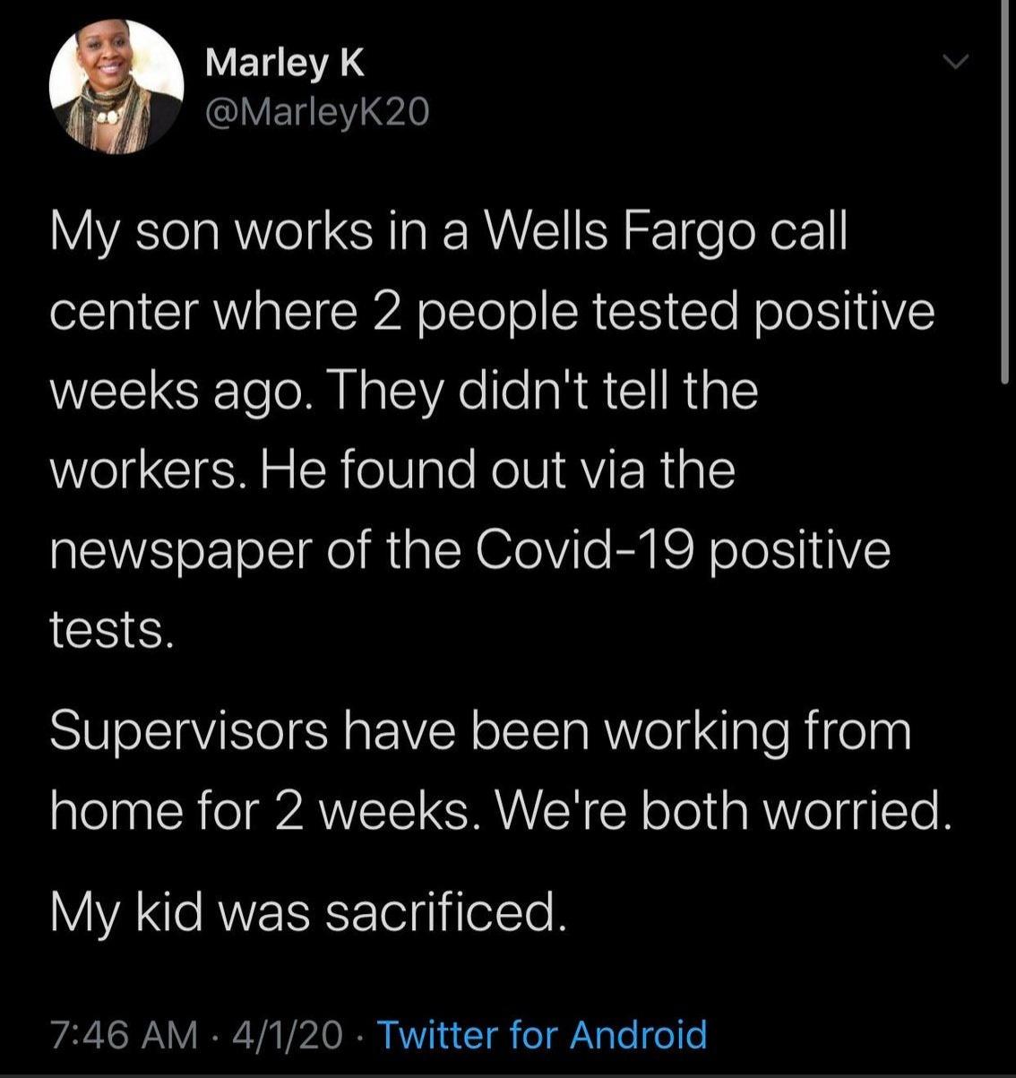 Transparency is important when it comes to Covid-19 in the workplace.