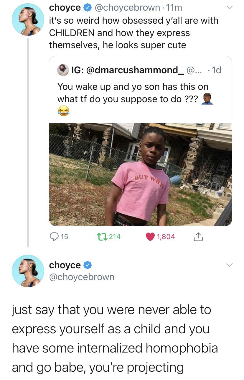 Choyce said let the homey be who he wanna be