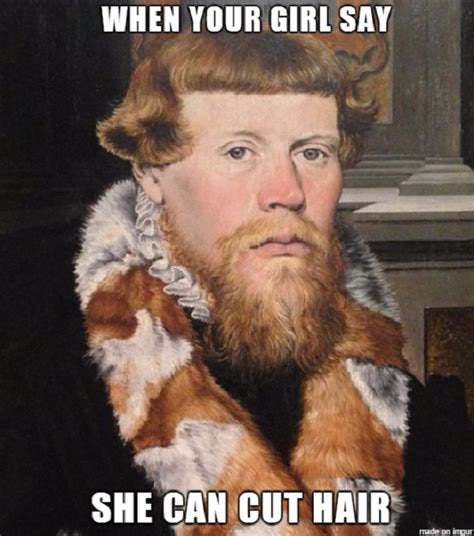 When she can cut your hair