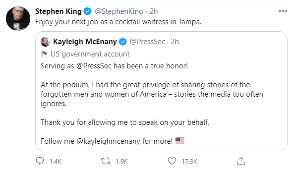 Stephen King is just Savage!