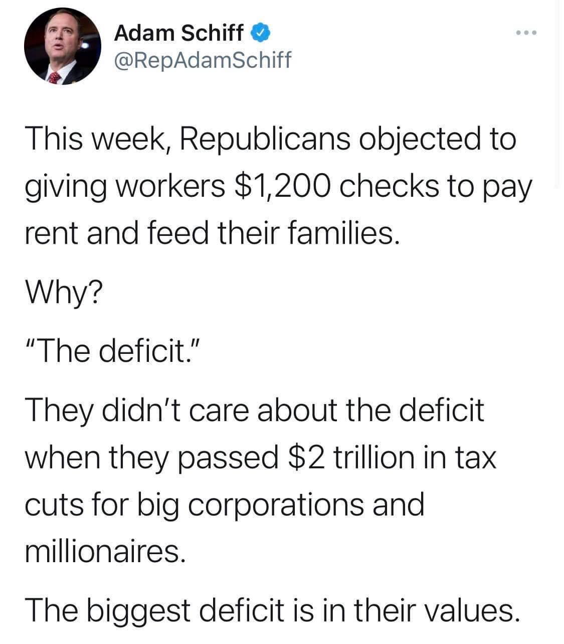 Think of the poor millionaires