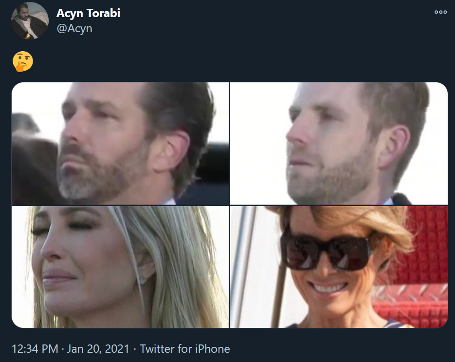 I've never seen her smile this much.