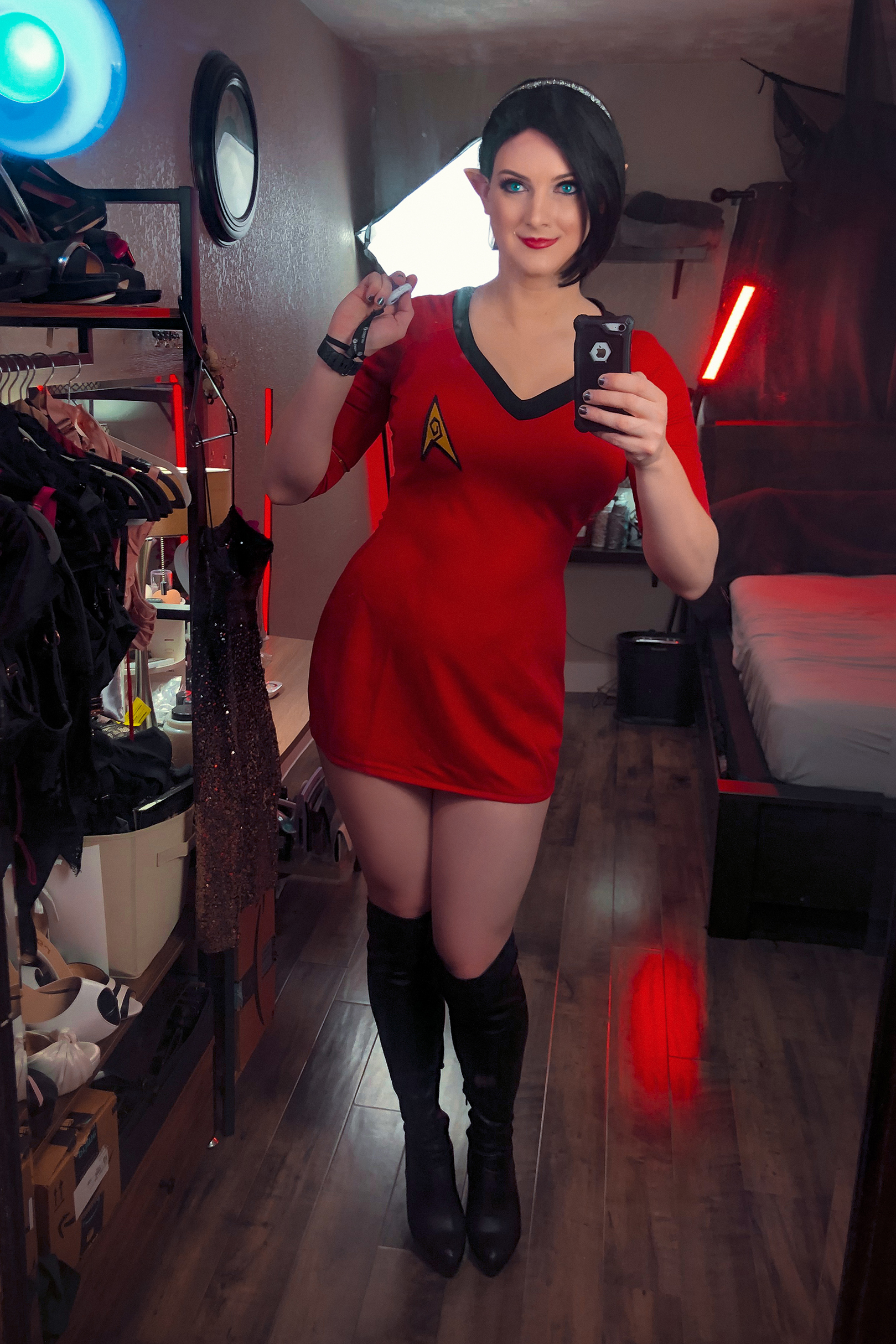 Beam Me Up! QUICK! - Red Shirt Cosplay