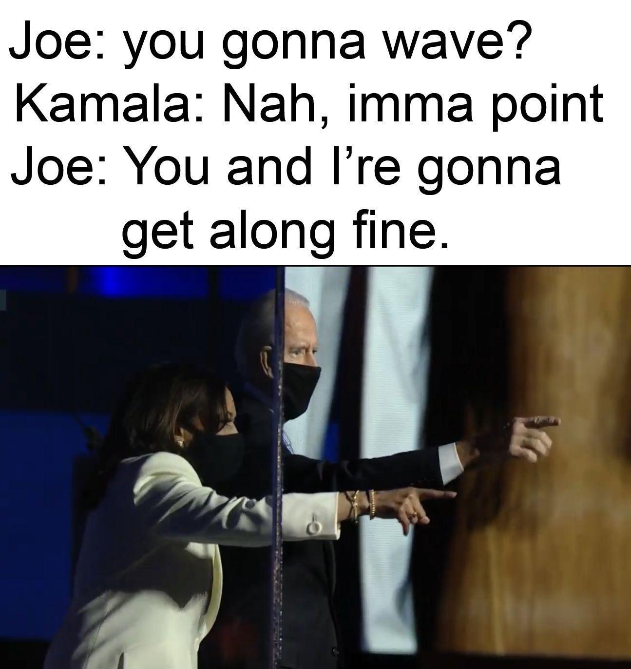 Saw This After Seeing President Biden Pointing At the Inauguration