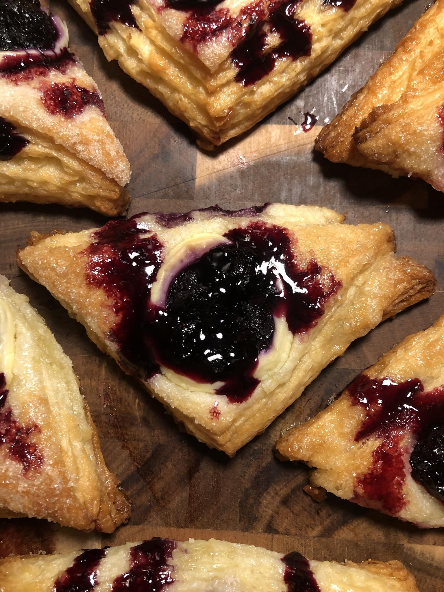I made cream cheese danishes