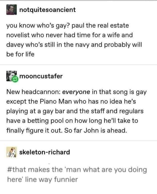 Laa-la-laa de-de daa... la-laa de-de daaaa da-daa...