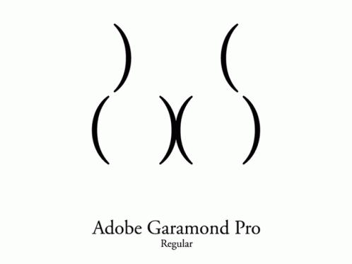 How Parentheses Look In Different Fonts