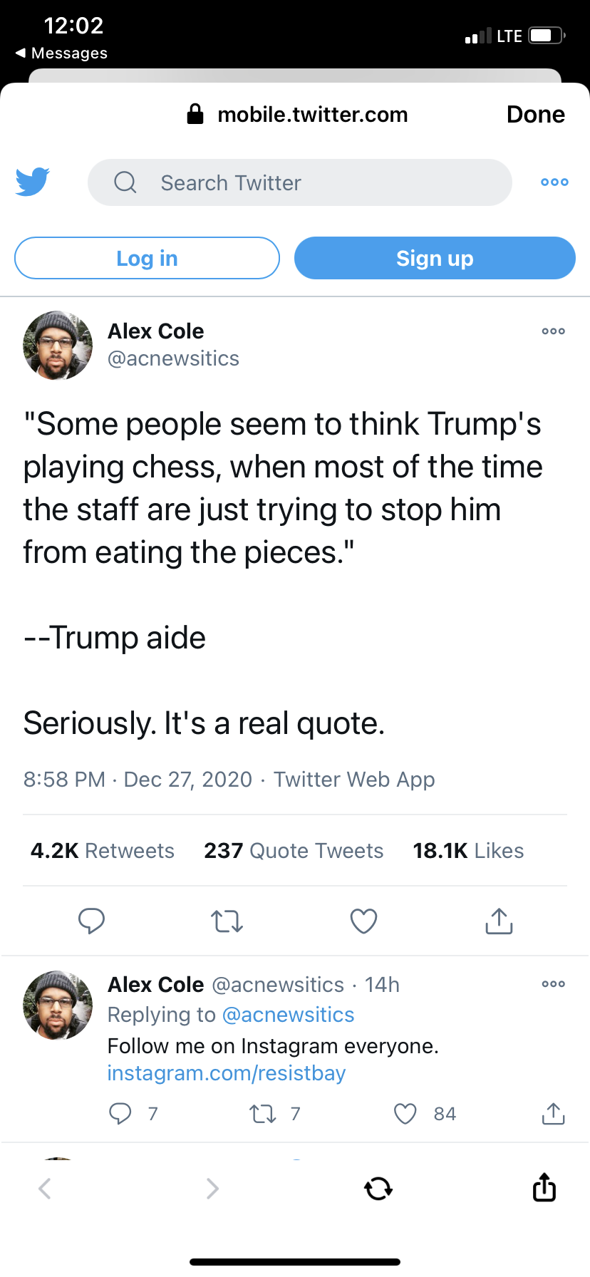 The dumpster fire just keeps on burning....