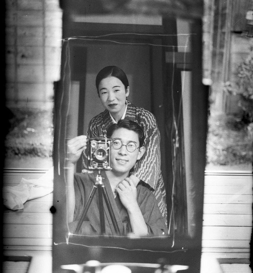 100 year old mirror portrait