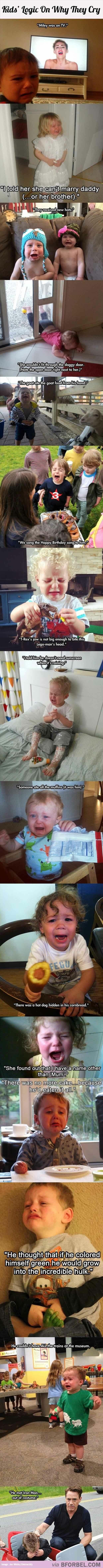 Kid Logic On Why They Cry...