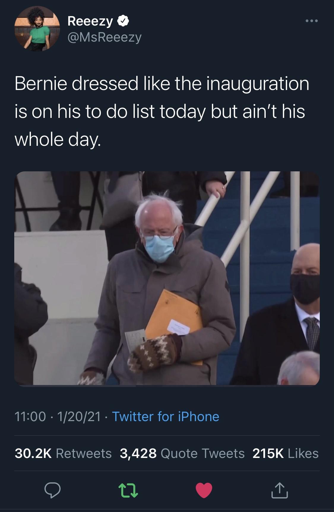 Bernie steals the show and the memes have already started ?