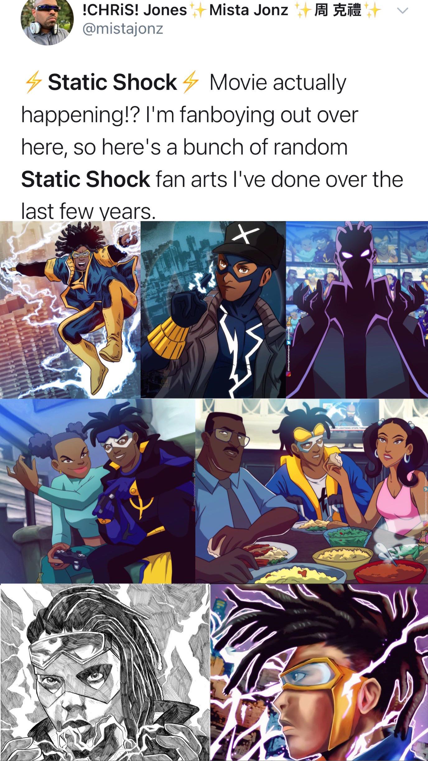 One reboot I&rsquo;m proud of seeing - finally Static Shock would be getting its own movie, produced by Michael B. Jordan, all about bringing back Black superheroes to DC comics. This along with the new Static comic series in Feb. 2021 = 
