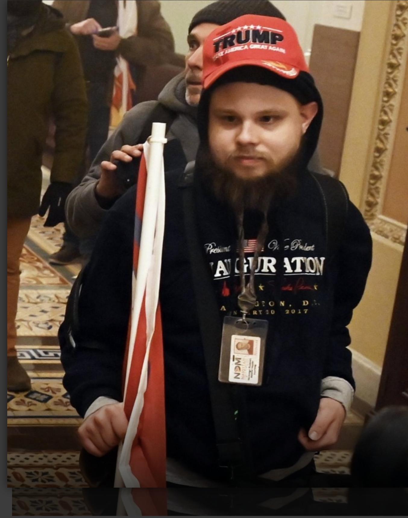 Just read that this guy wore his employee ID badge, was identified and has been fired
