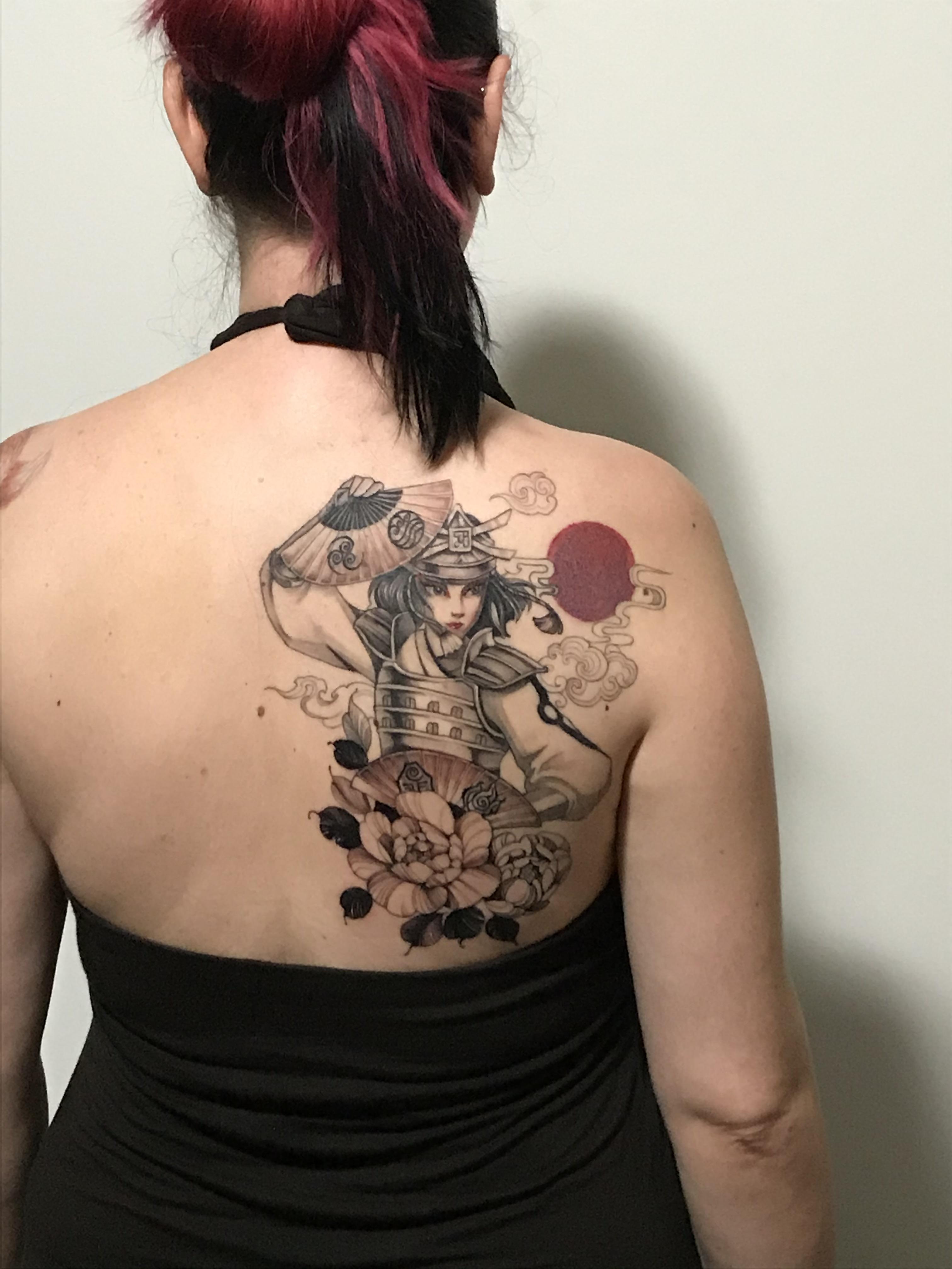 Suki Kyoshi Warrior Tattoo