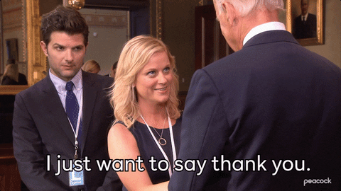 Congratulations to Leslie Knope on the best day of her life