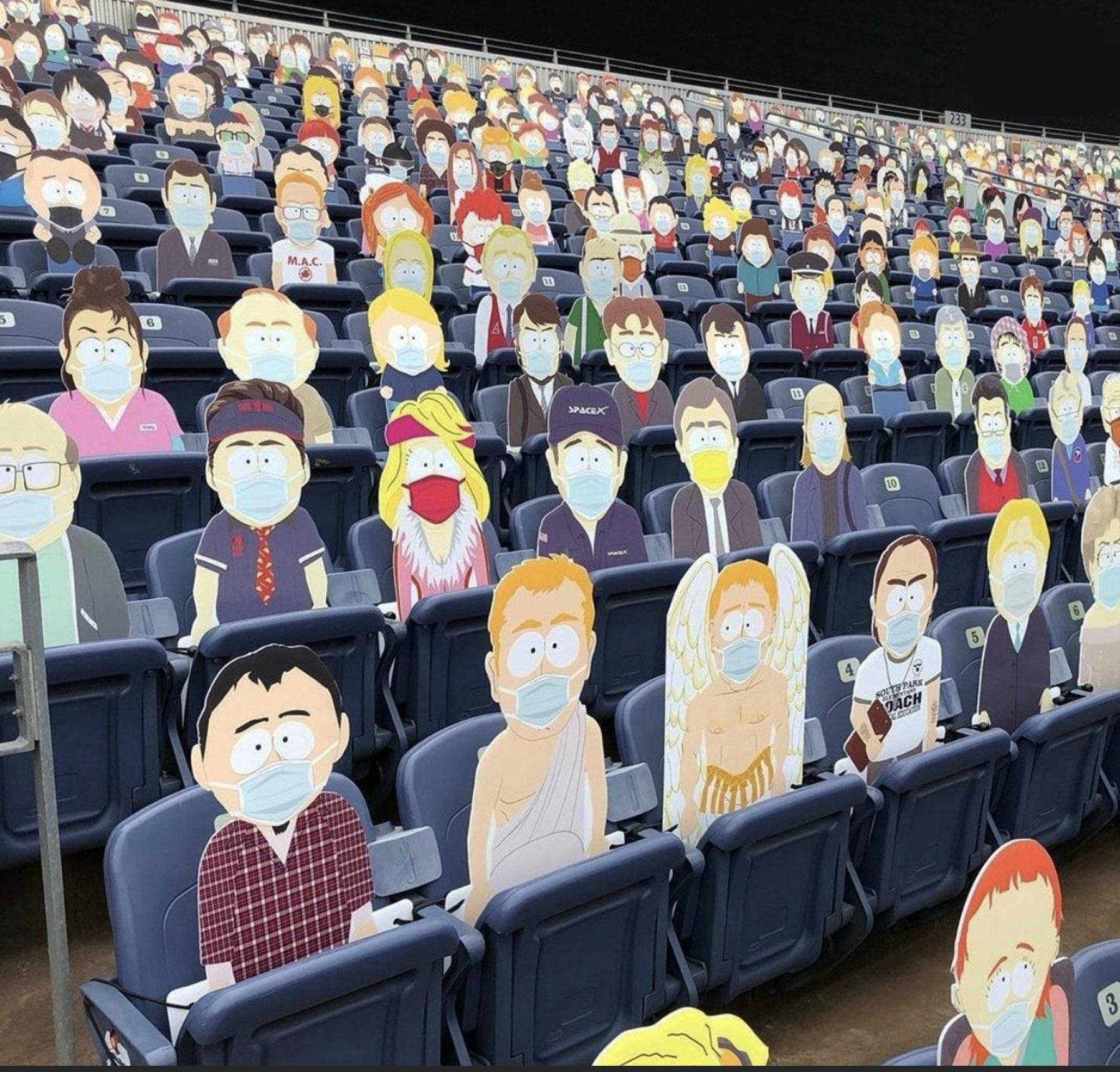 Denver Broncos have the entire town of South Park in stands today for game vs Tom Brady u0026amp; Buccs