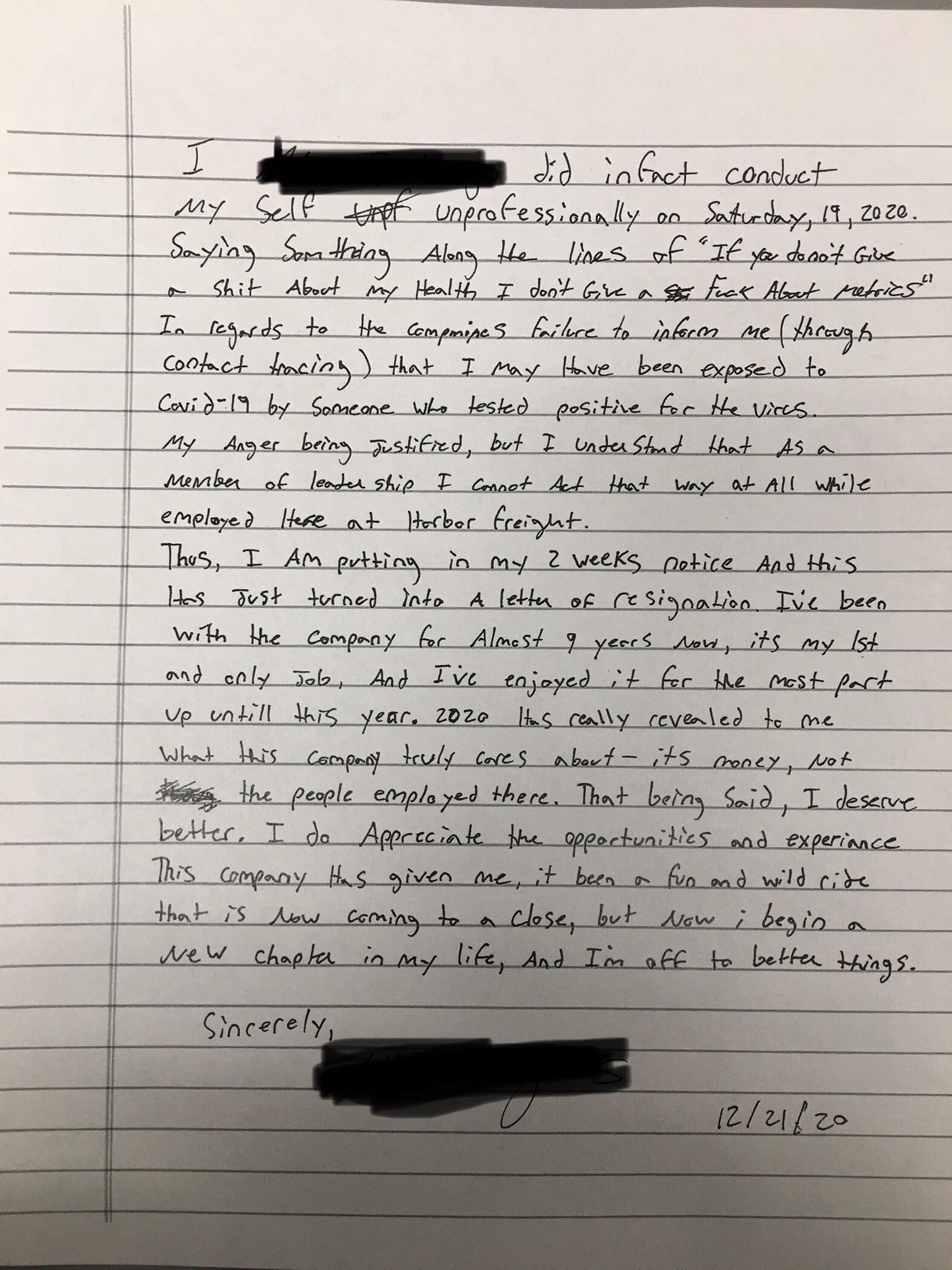 Fired for doing what&rsquo;s right.