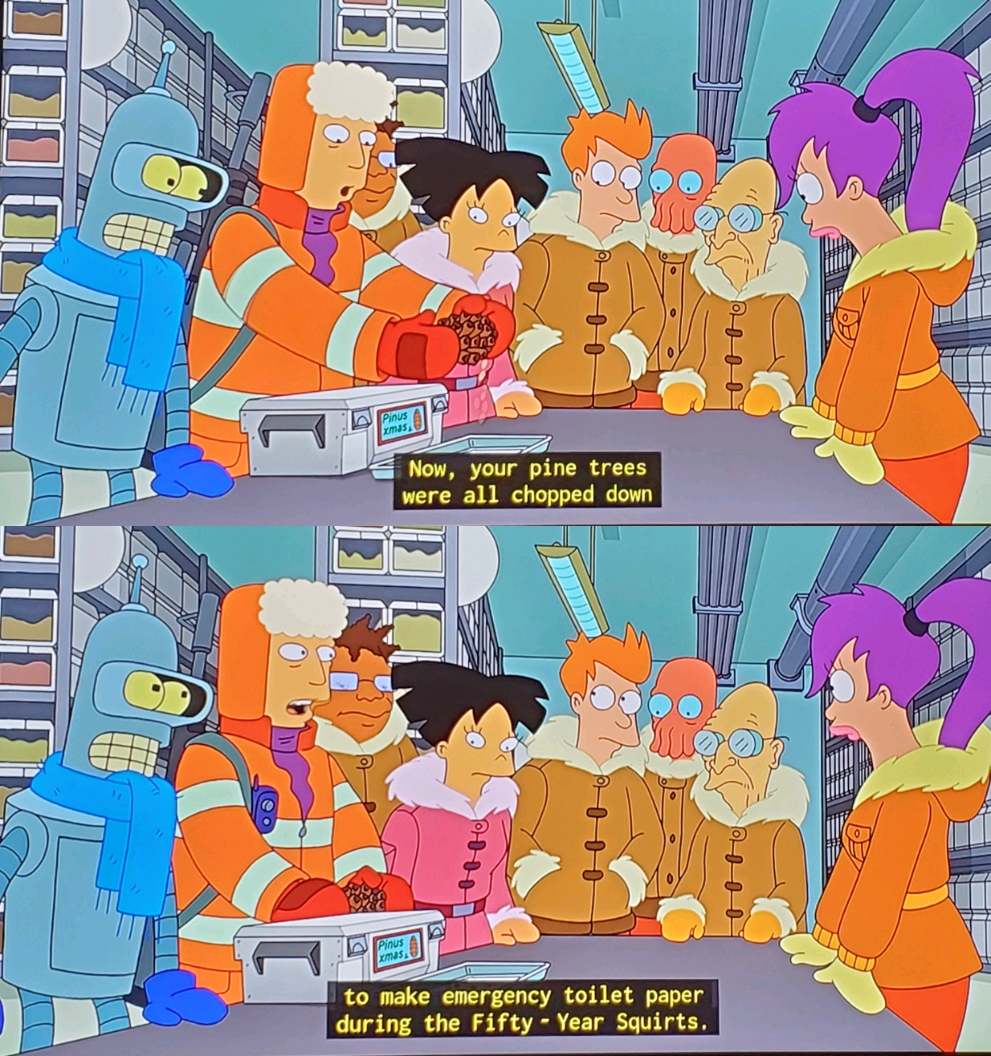 Futurama might have predicted the great toilet paper shortage.
