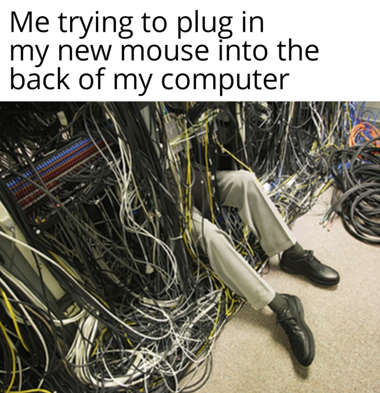 cables from ceiling to floor