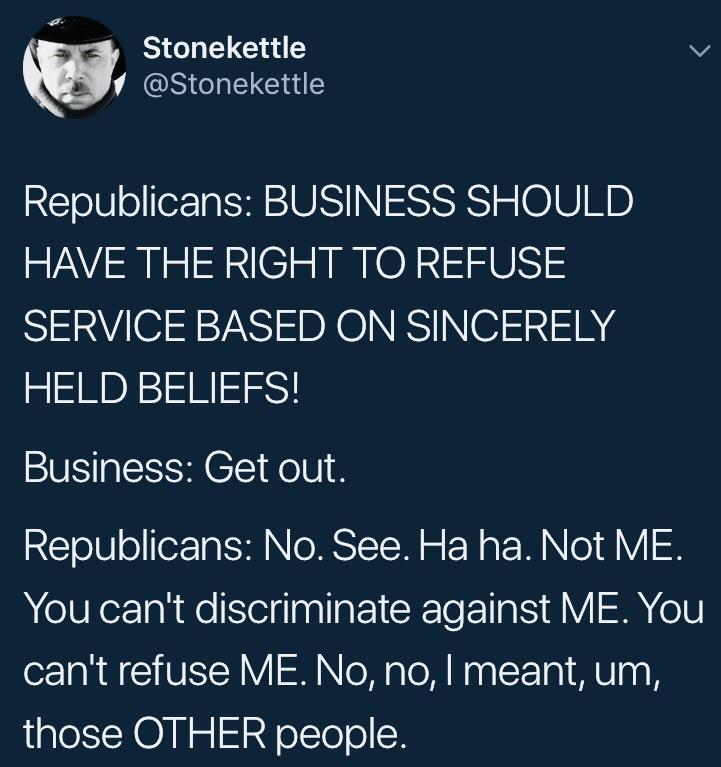 "Let the free market decide!"