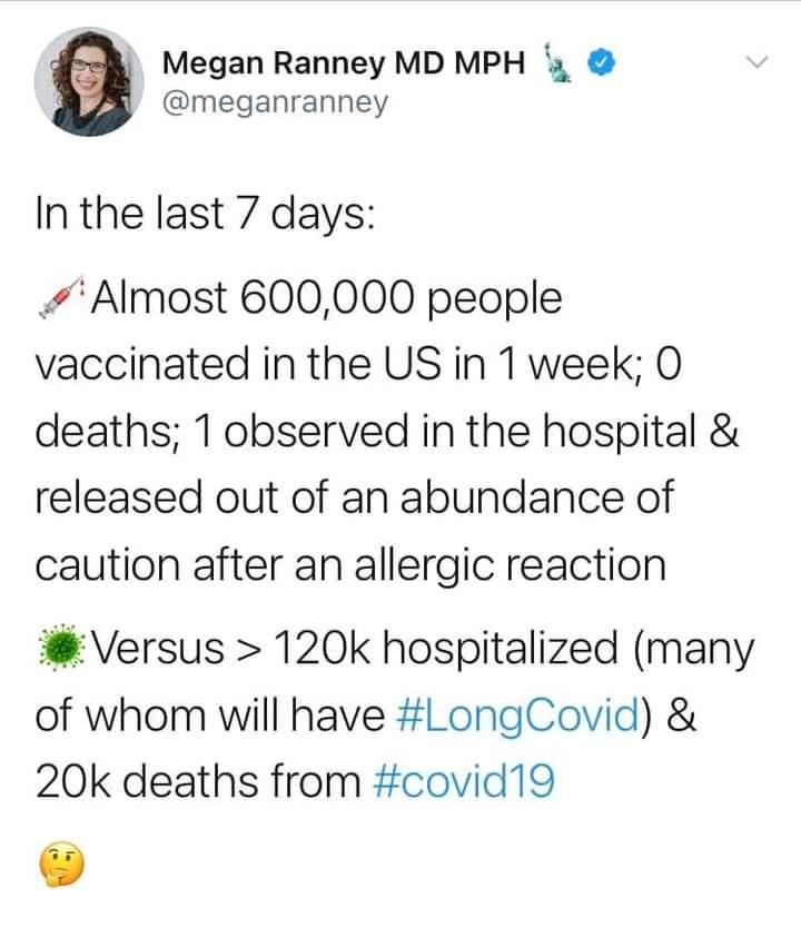Same people who are saying covid is no big deal are screaming about how dangerous the vaccine is. Can't fix stupid.