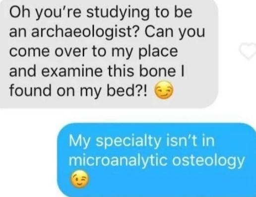 Savage archeological burn.
