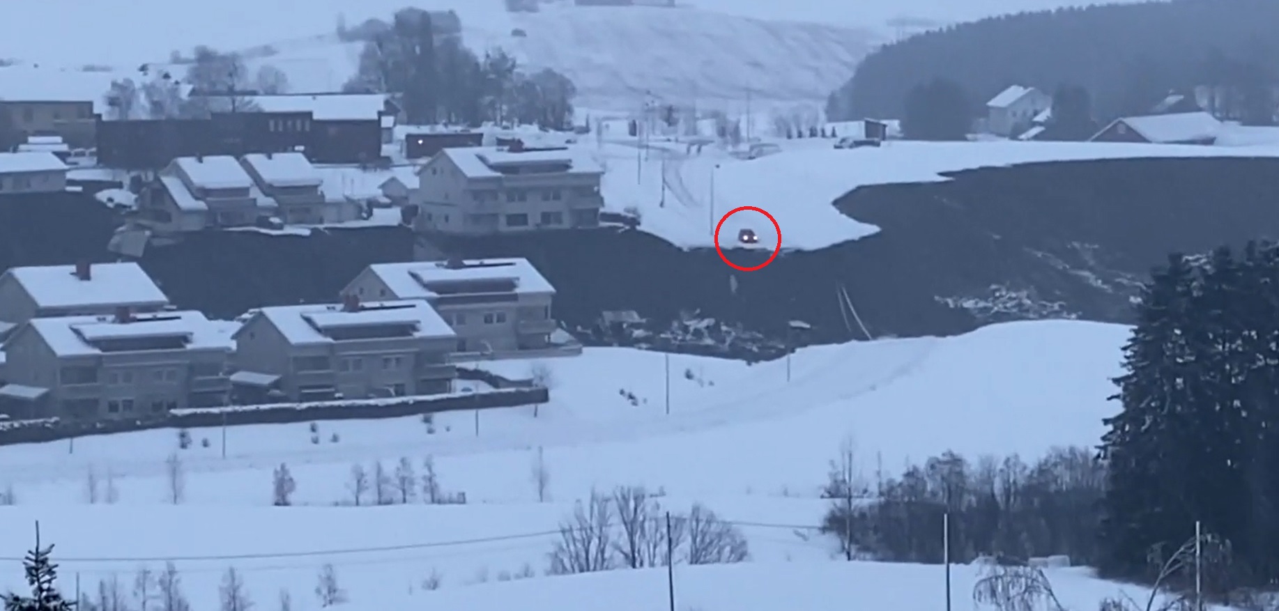 Big landslide happend in Norway yesterday.