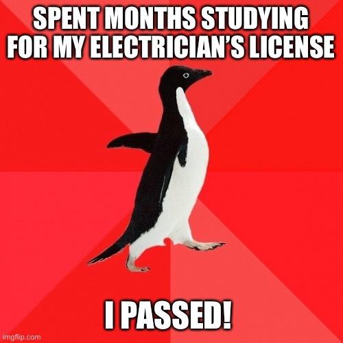 I&rsquo;m a licensed electrician!