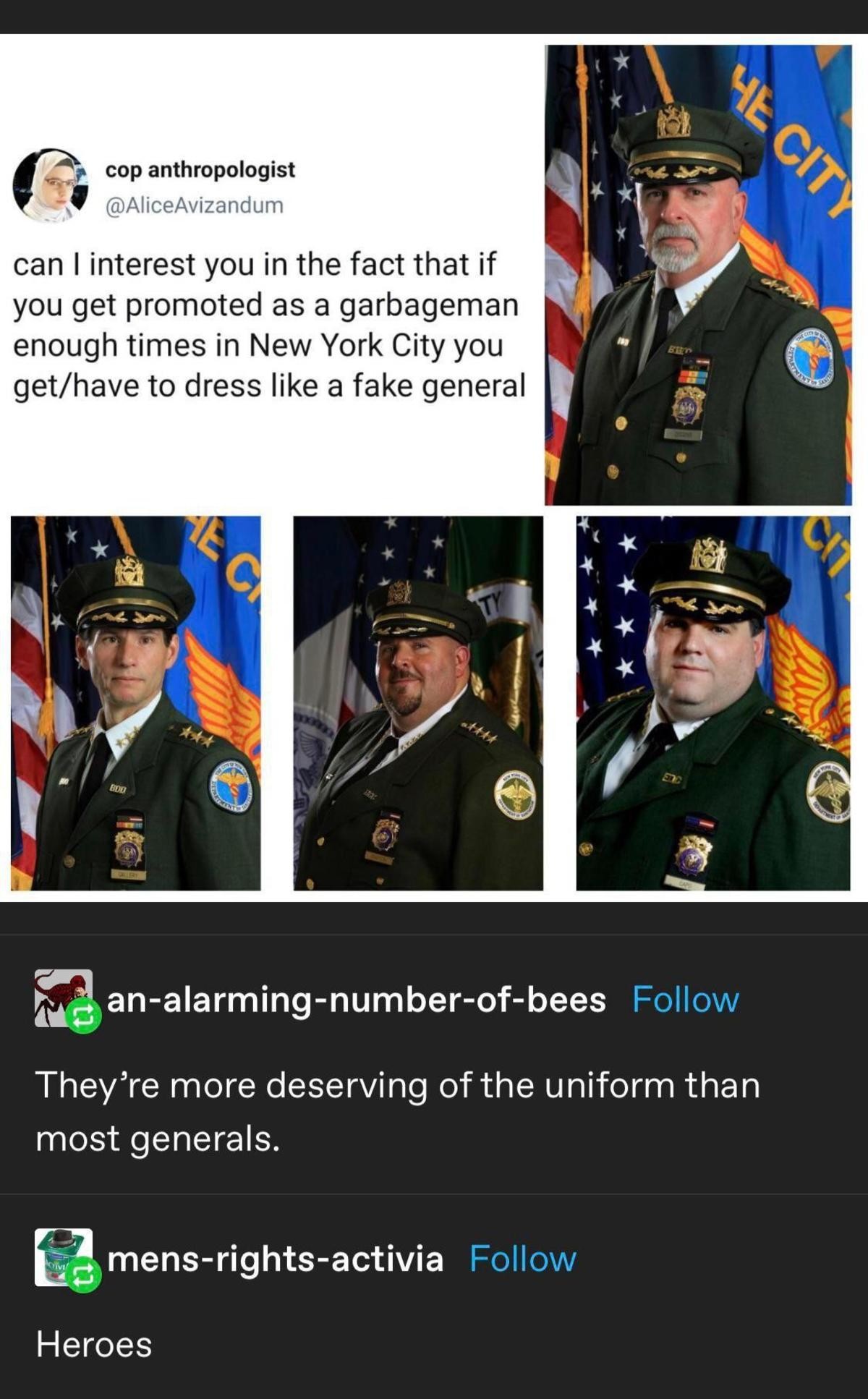 General Sanitation reporting for duty&nbsp;