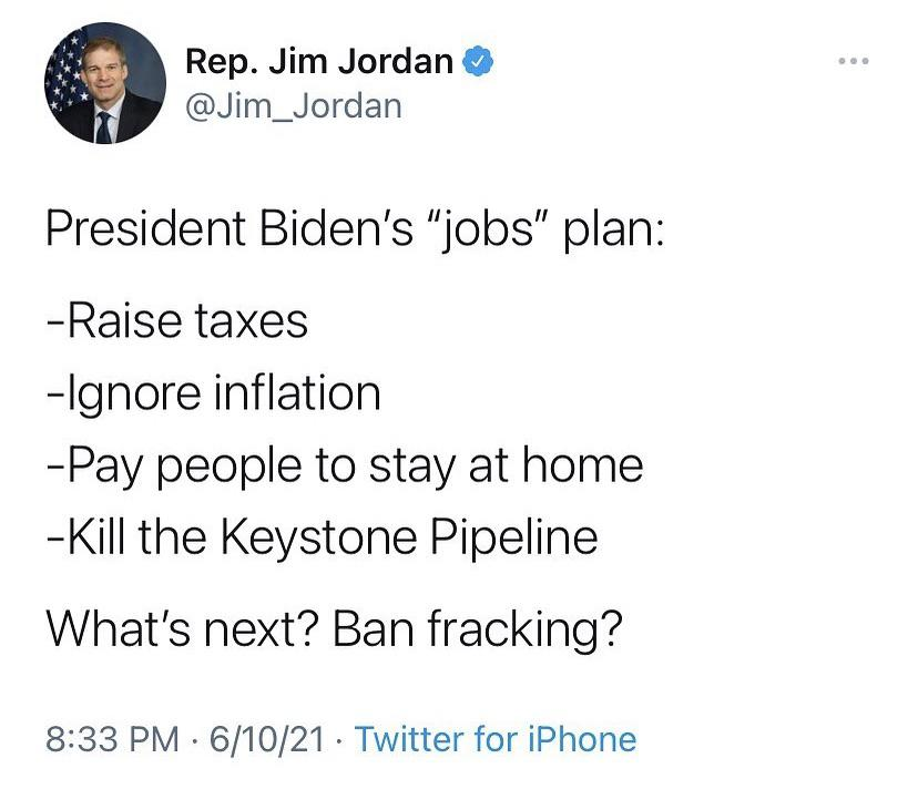 Yes, Jim. Ban fracking.
