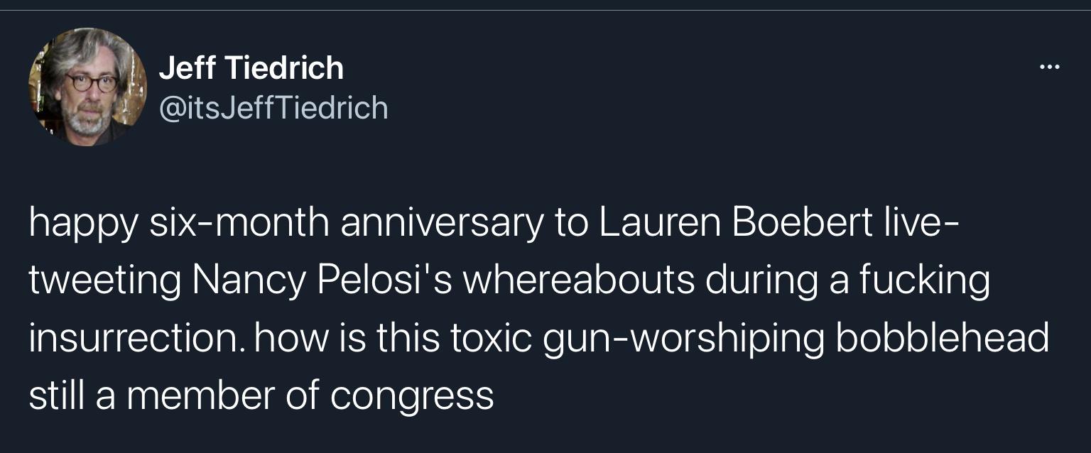 &ldquo;How is this toxic gun-worshiping bobble head still a member of Congress￼&rdquo;