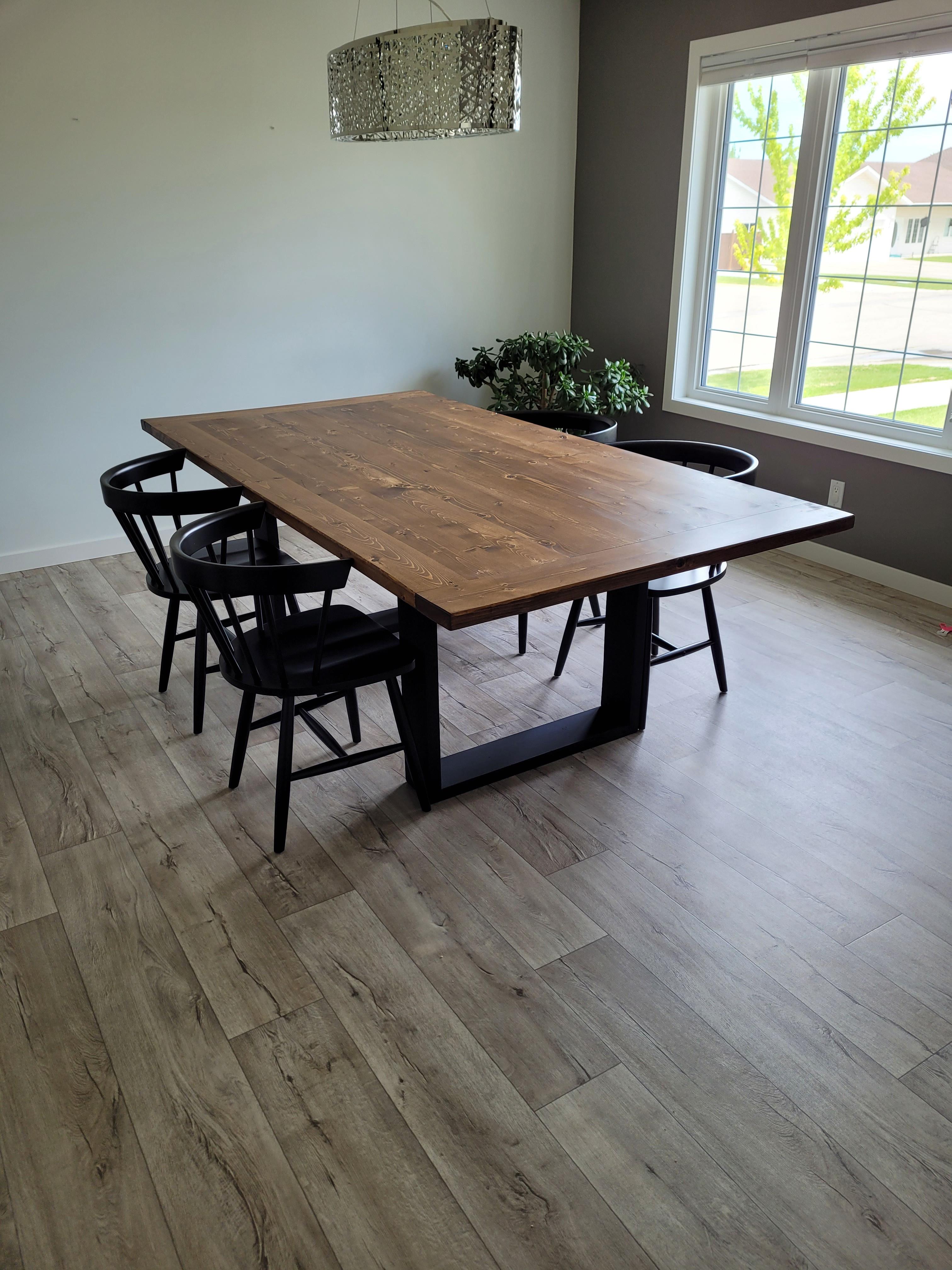 I made a dining table