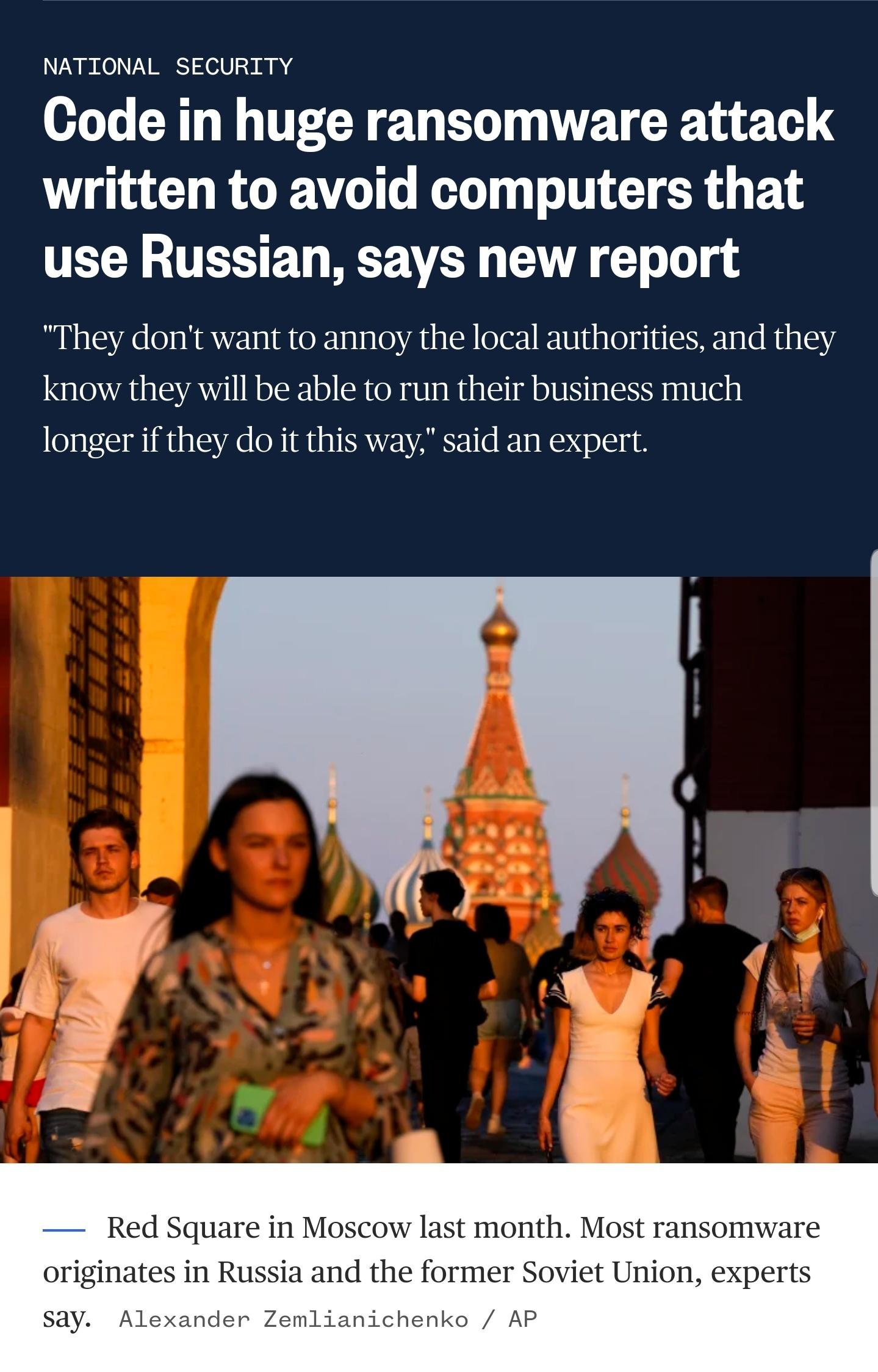 I'll bet if they were sending out anti Putin propaganda the Russian Government would have killed them years ago
