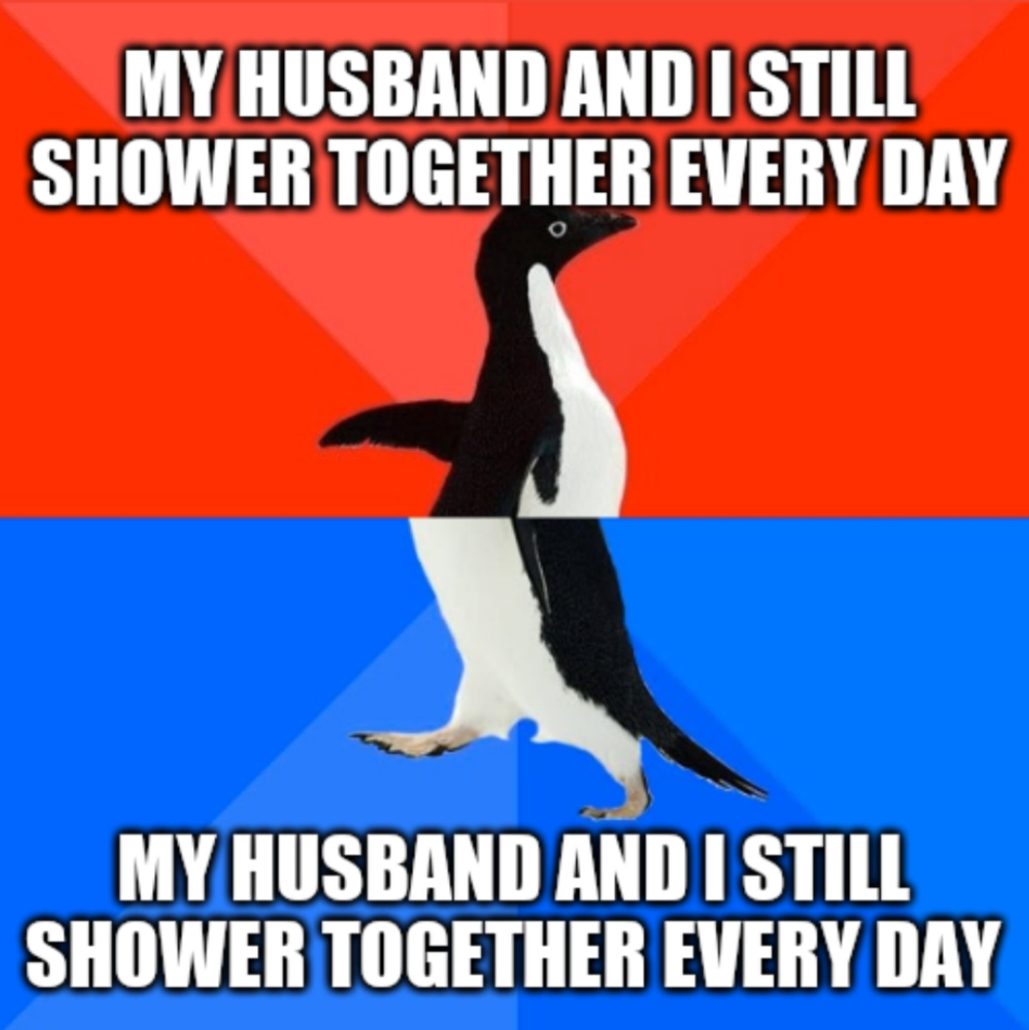 Maybe it should be all red? Sometimes I just wanna shave my frigging legs..