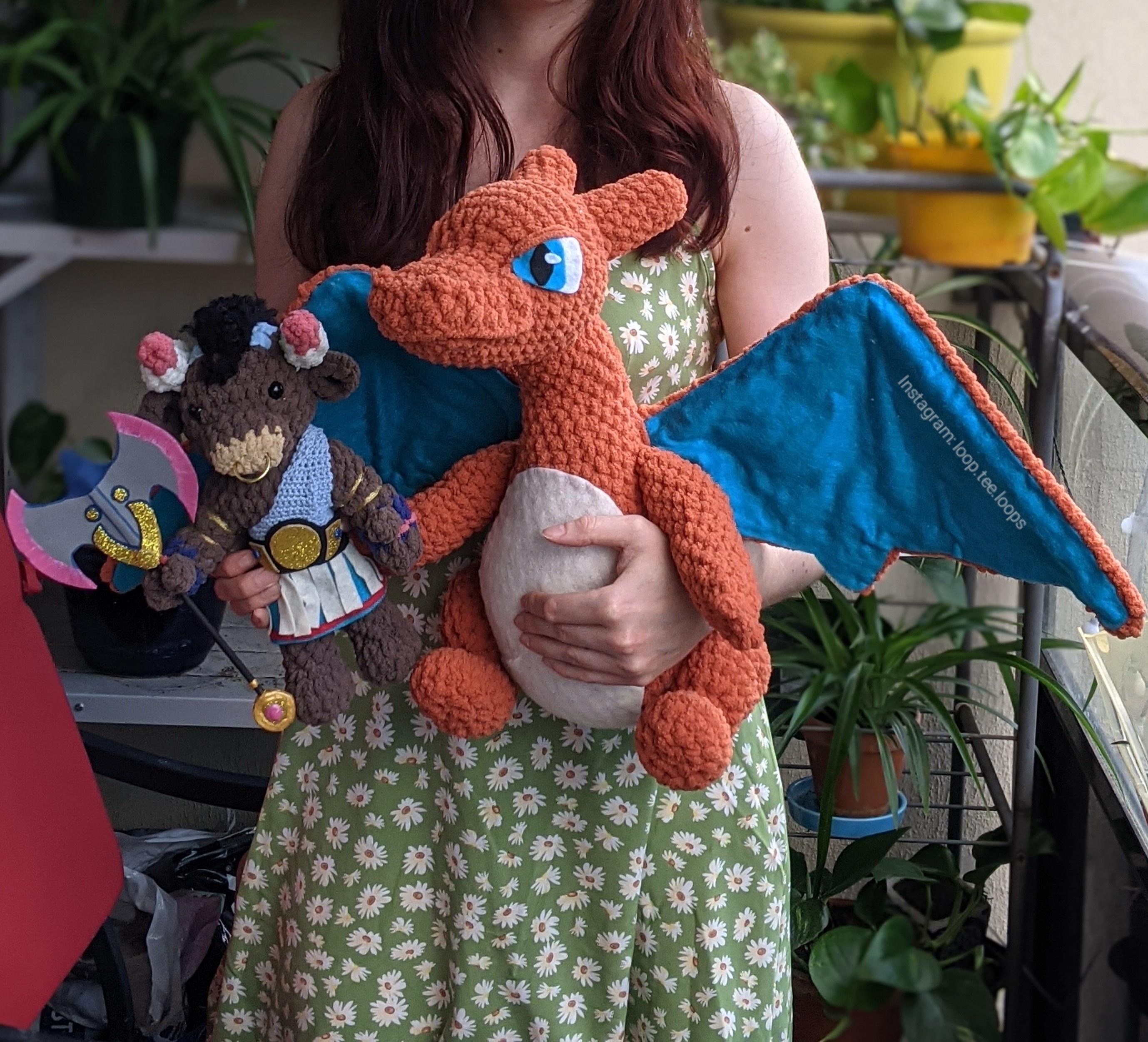 I made the most perfect Charizard, and also a chibi Asterius. So happy with how these guys turned out!