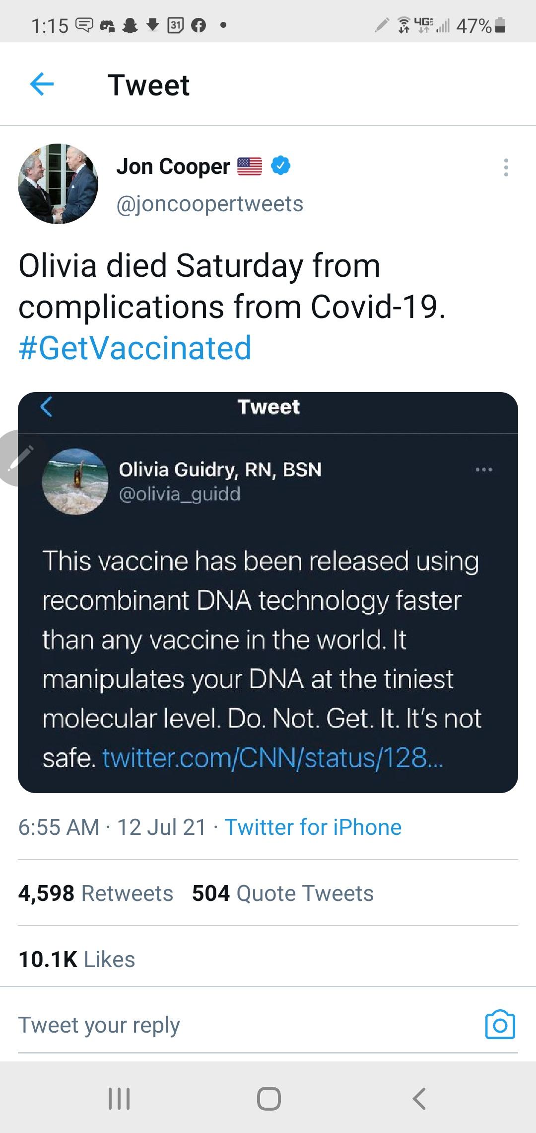 I'm not saying I'm happy when stuff like this happens or that I want it to happen at all, but...