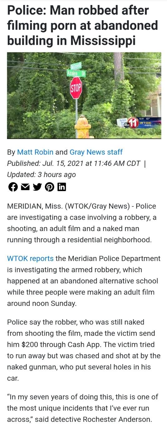 I thought the headline prepared me for the story...