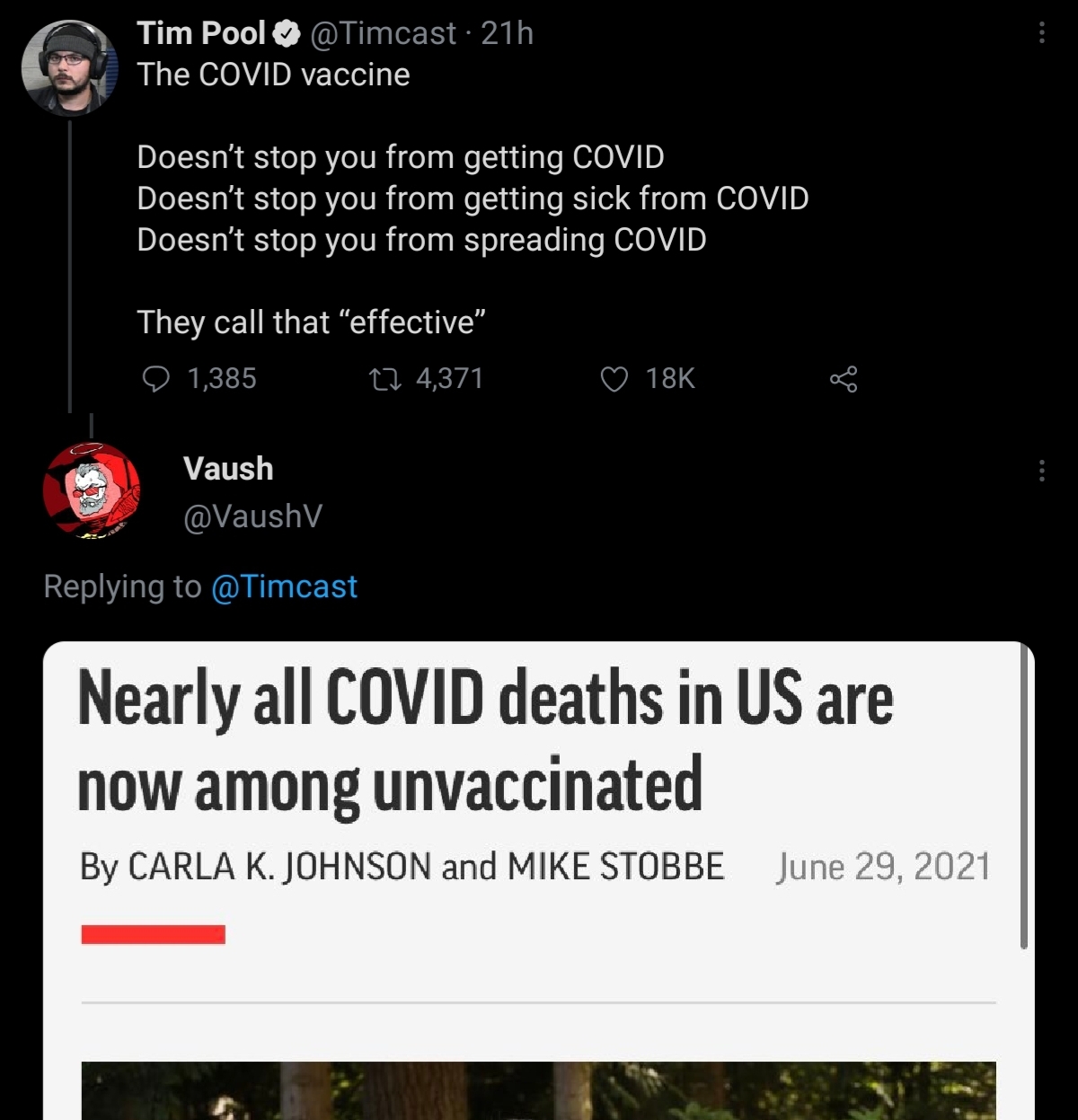 Someone doesn't understand vaccines