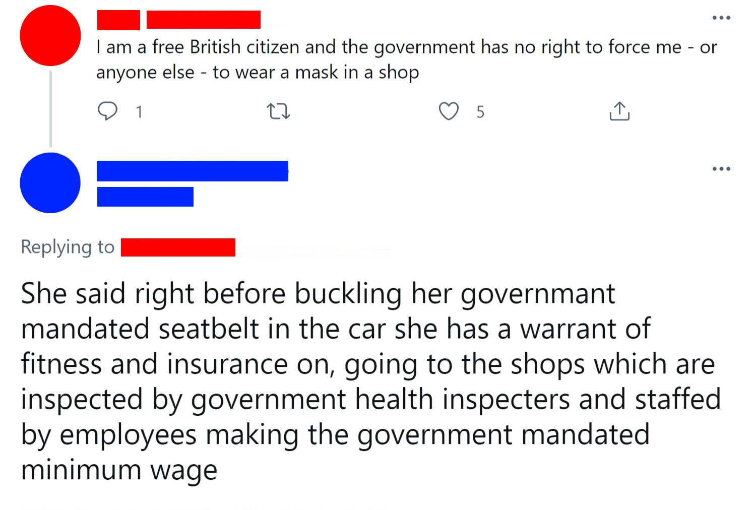 And then going to a government-funded burn center.