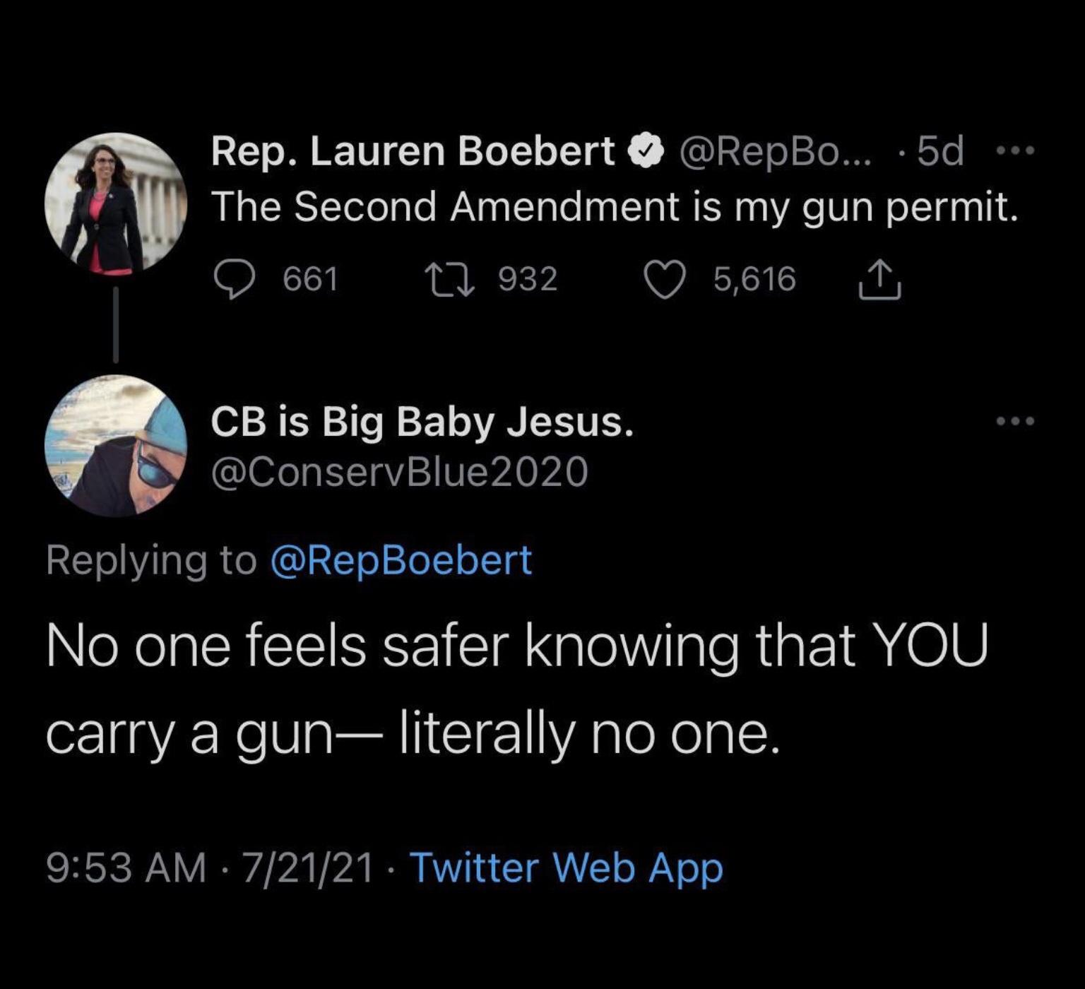 How can she own guns with her laundry list of arrests?