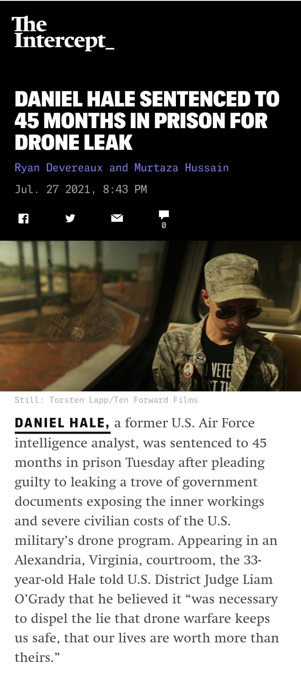 Up to 90% of drone killings were bystanders according to whistleblower's documents.