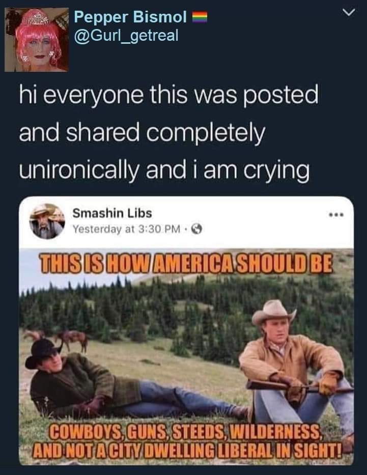 It's funny bc they did the sex