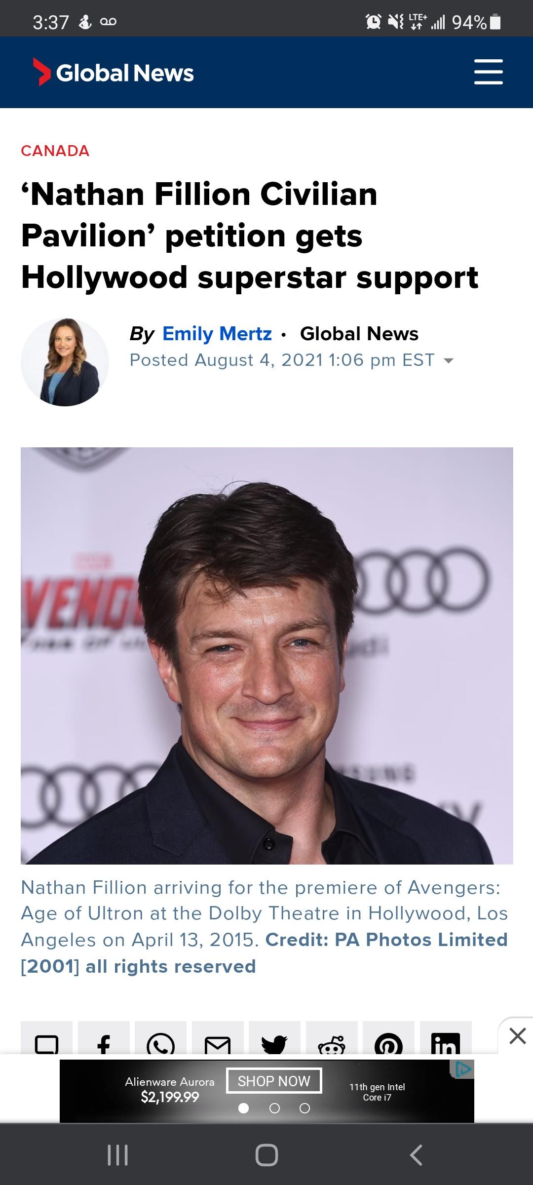 Nathan Fillion Civilian Pavillion