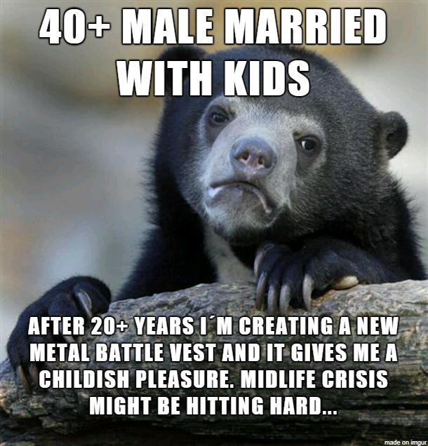 Update on my metal battle vest project