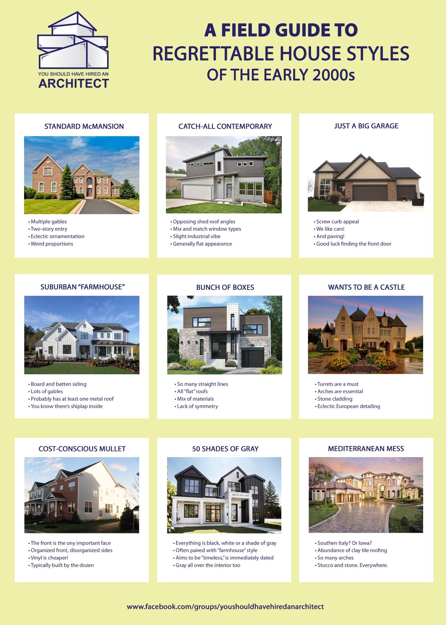 A Field Guide to Regrettable House House Styled of the Early 2000s