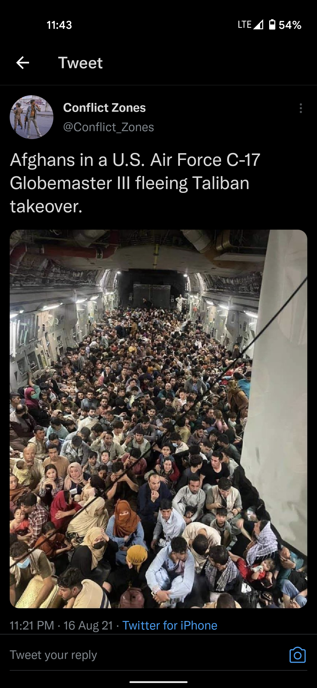 Afghans in a U.S. Air Force C-17 Globemaster III fleeing Taliban takeover. h