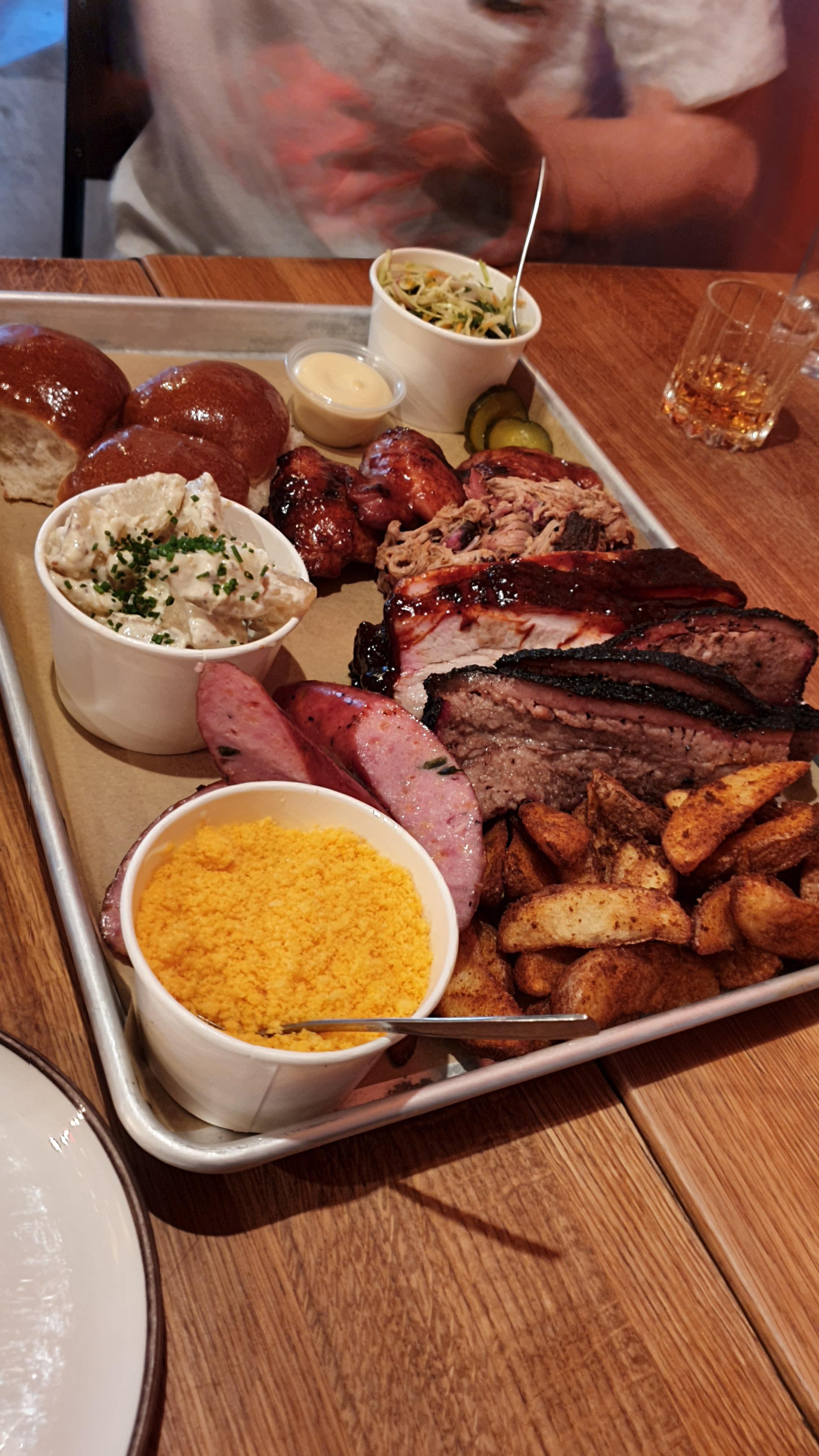 This is the first cake day I've ever remembered, so here's a picture of what we ate tonight during our foodcation