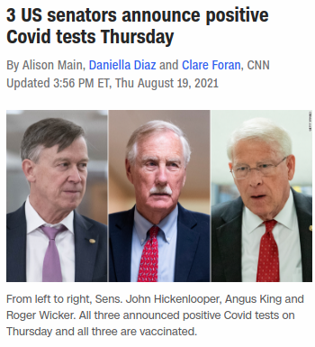 3 US Senators Announce Positive Covid Tests