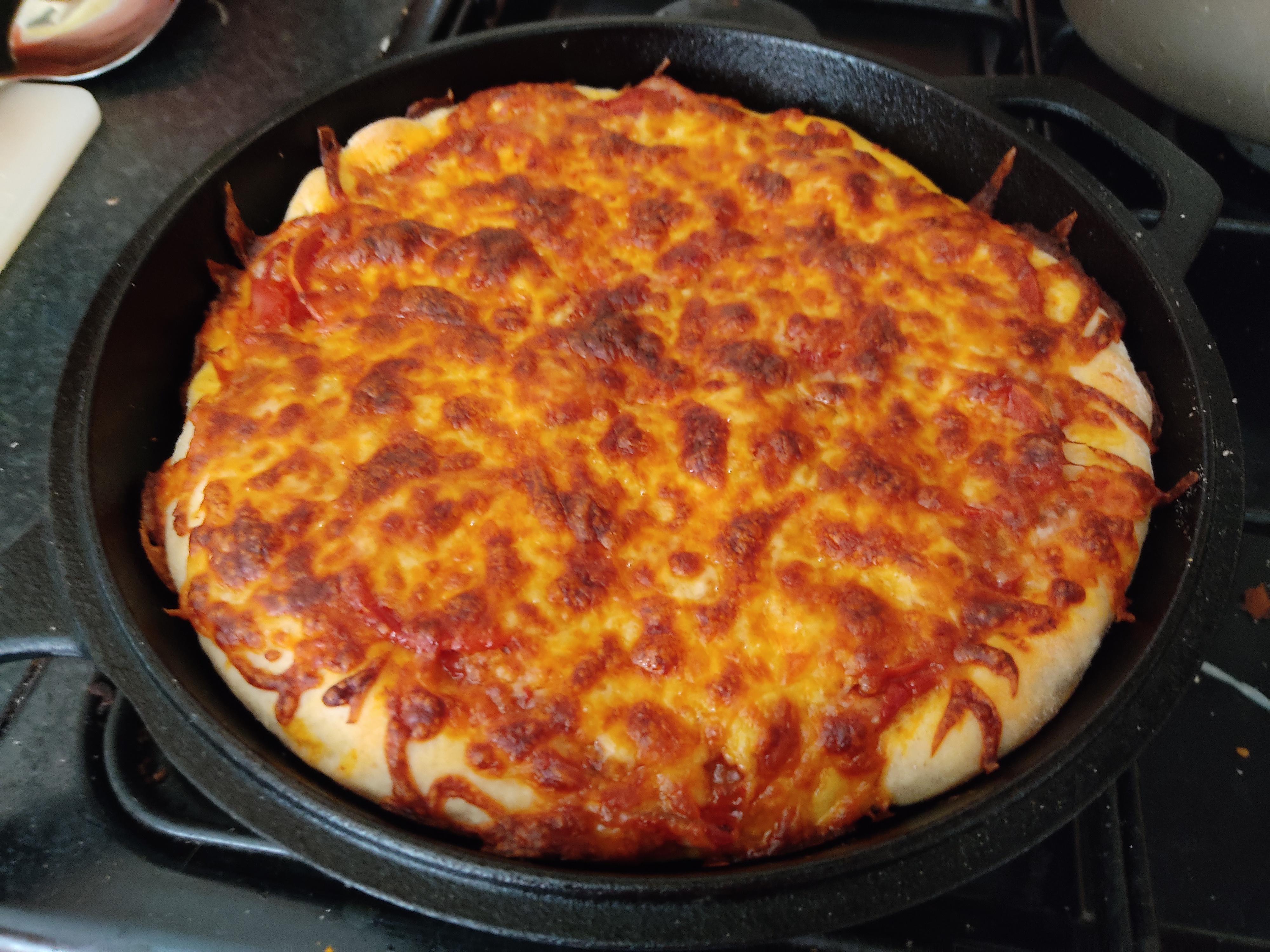 First pizza in my cast iron skillet
